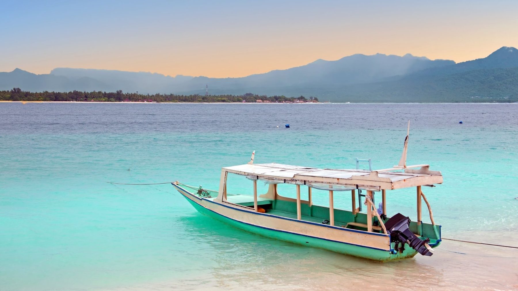 The Gili Islands, a short boat ride from the north coast.
