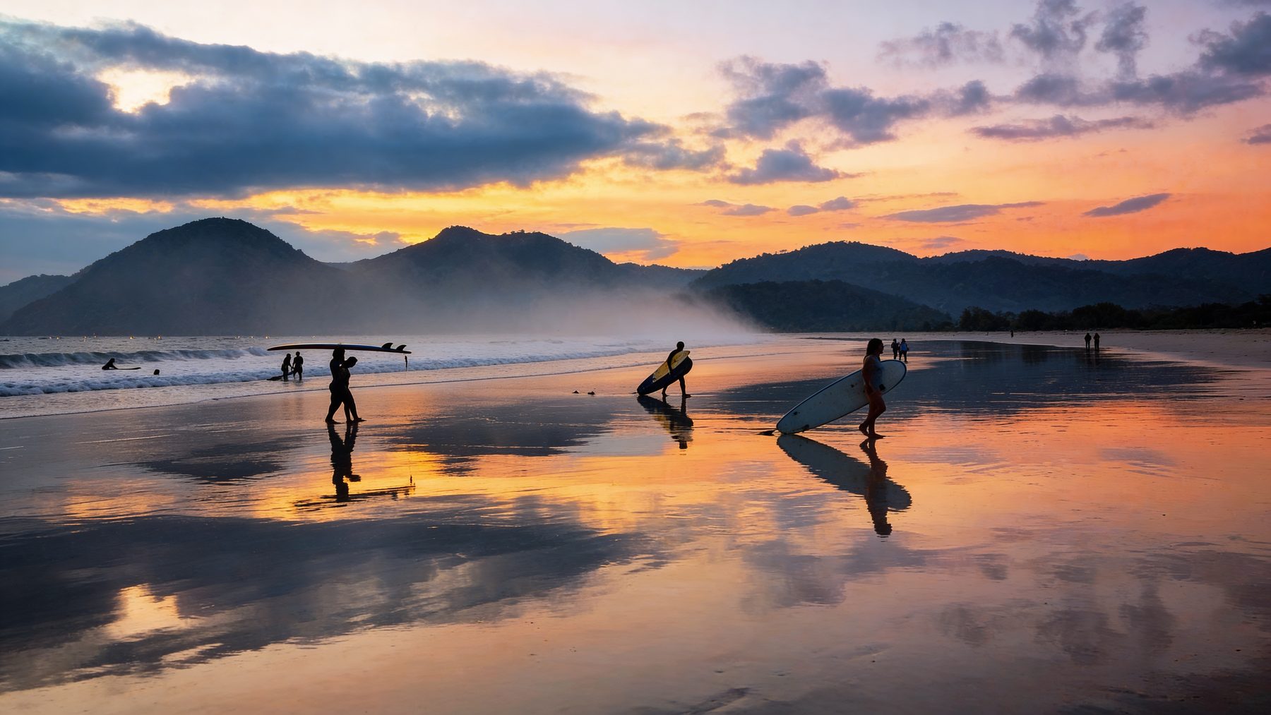 Sunset on the west coast of Lombok.